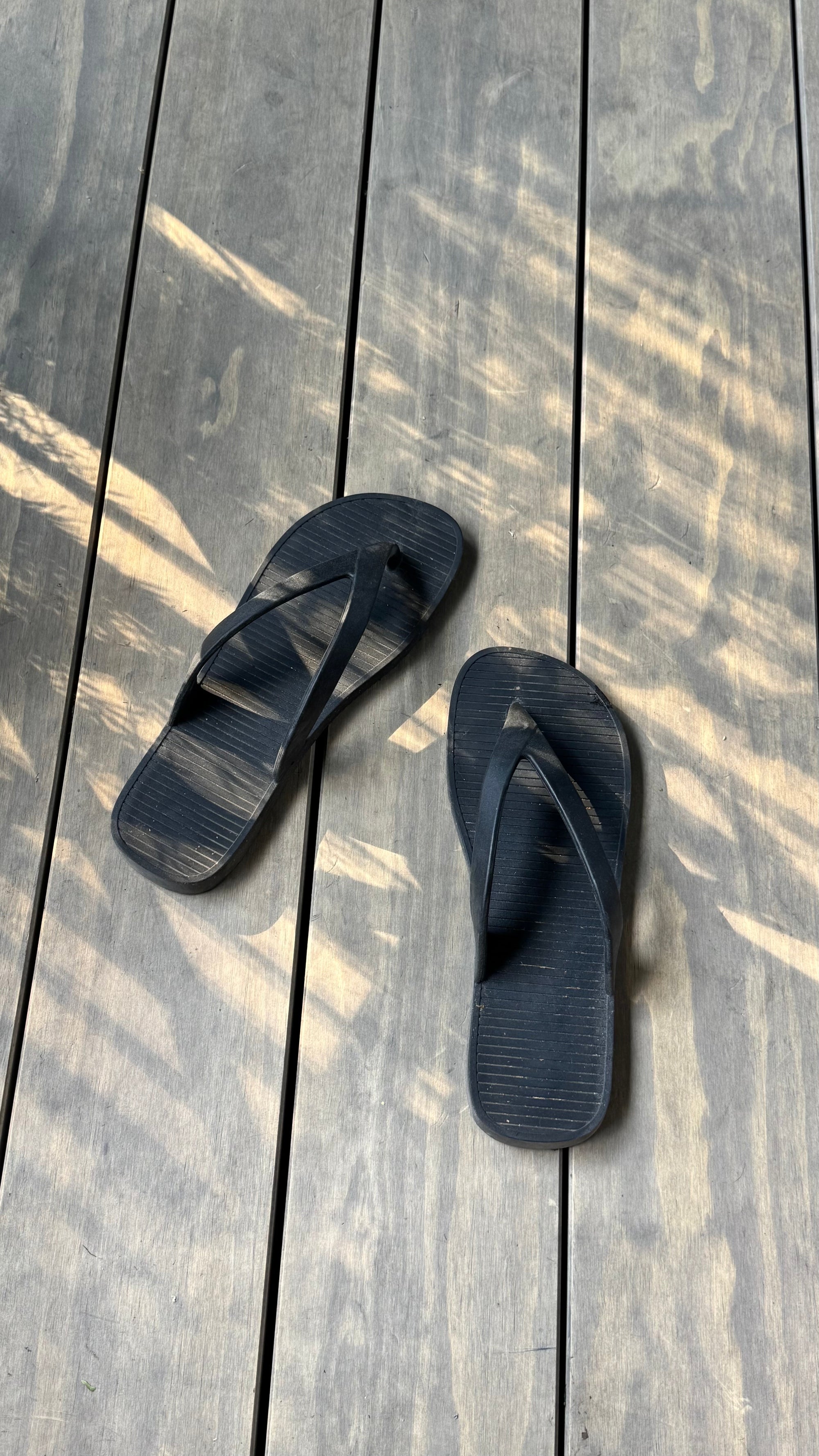 One foot in front of the other