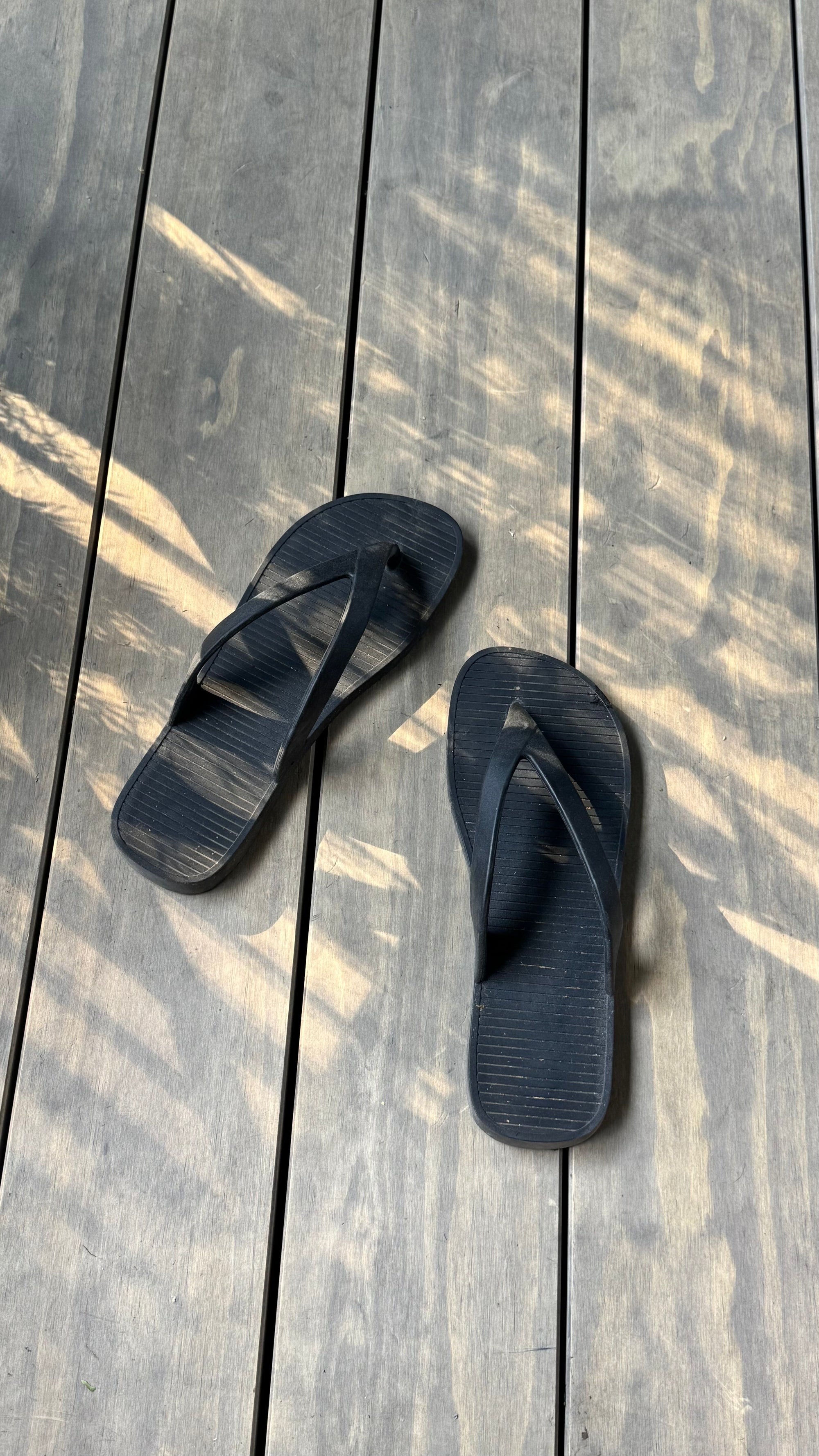 One foot in front of the other